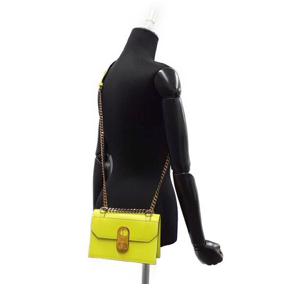 Christian Louboutin Elisa Calf Paris bag neon yellow - Picture 9 of 9
